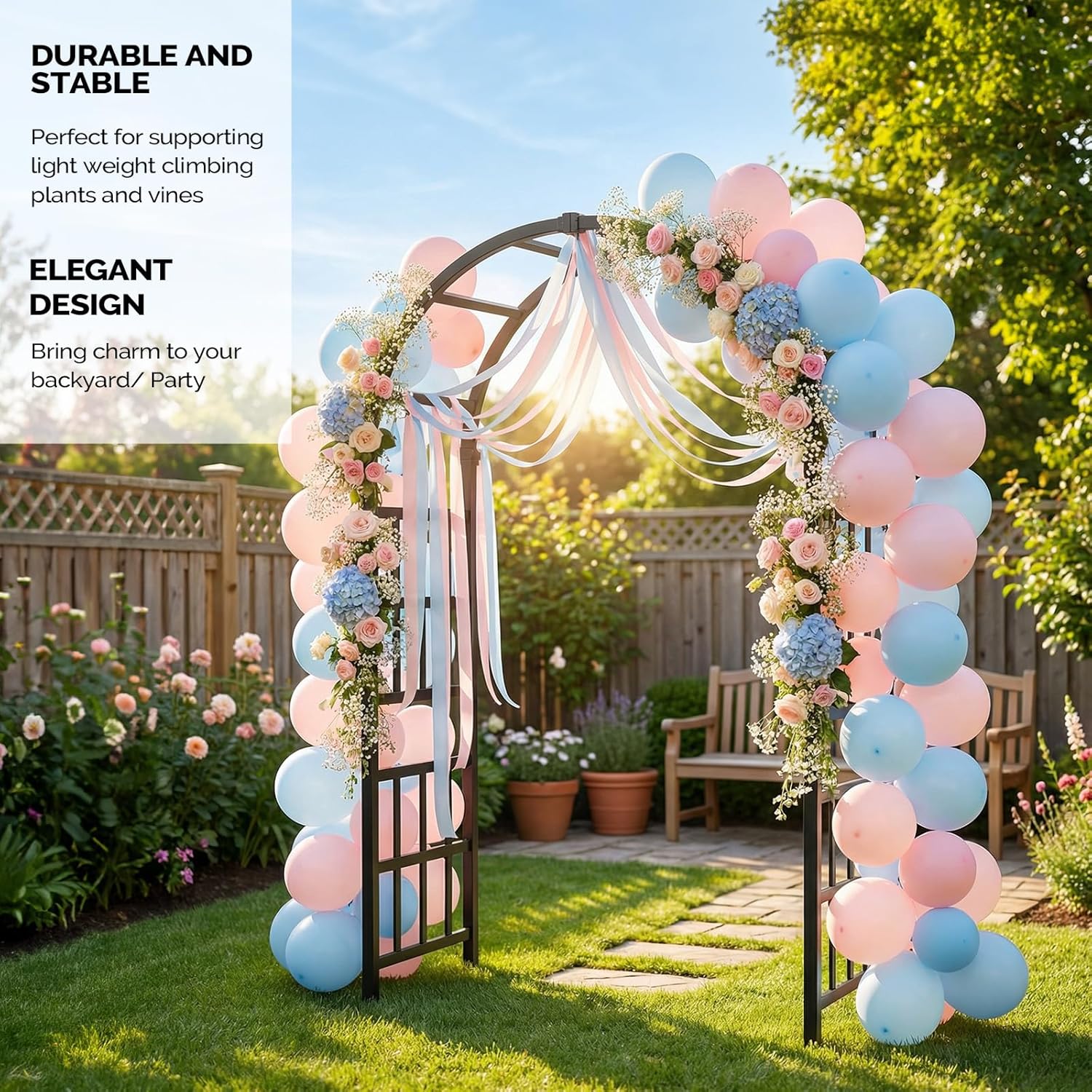 PVC Garden Arch Trellis Climbi – Wedding Support recenzja i cena