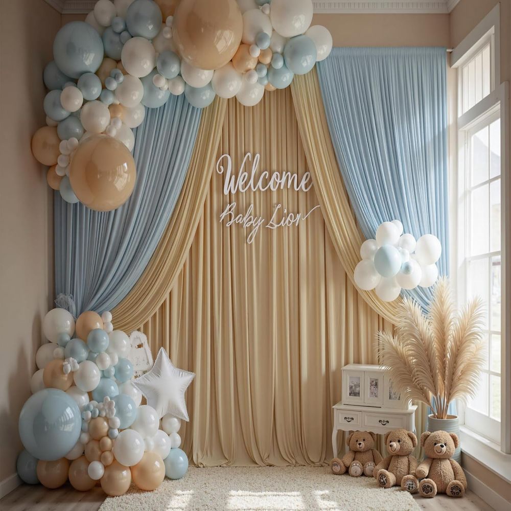 60×14 t Beige Backdrop Curtain – Wedding Backdrop Curtain recenzja i cena