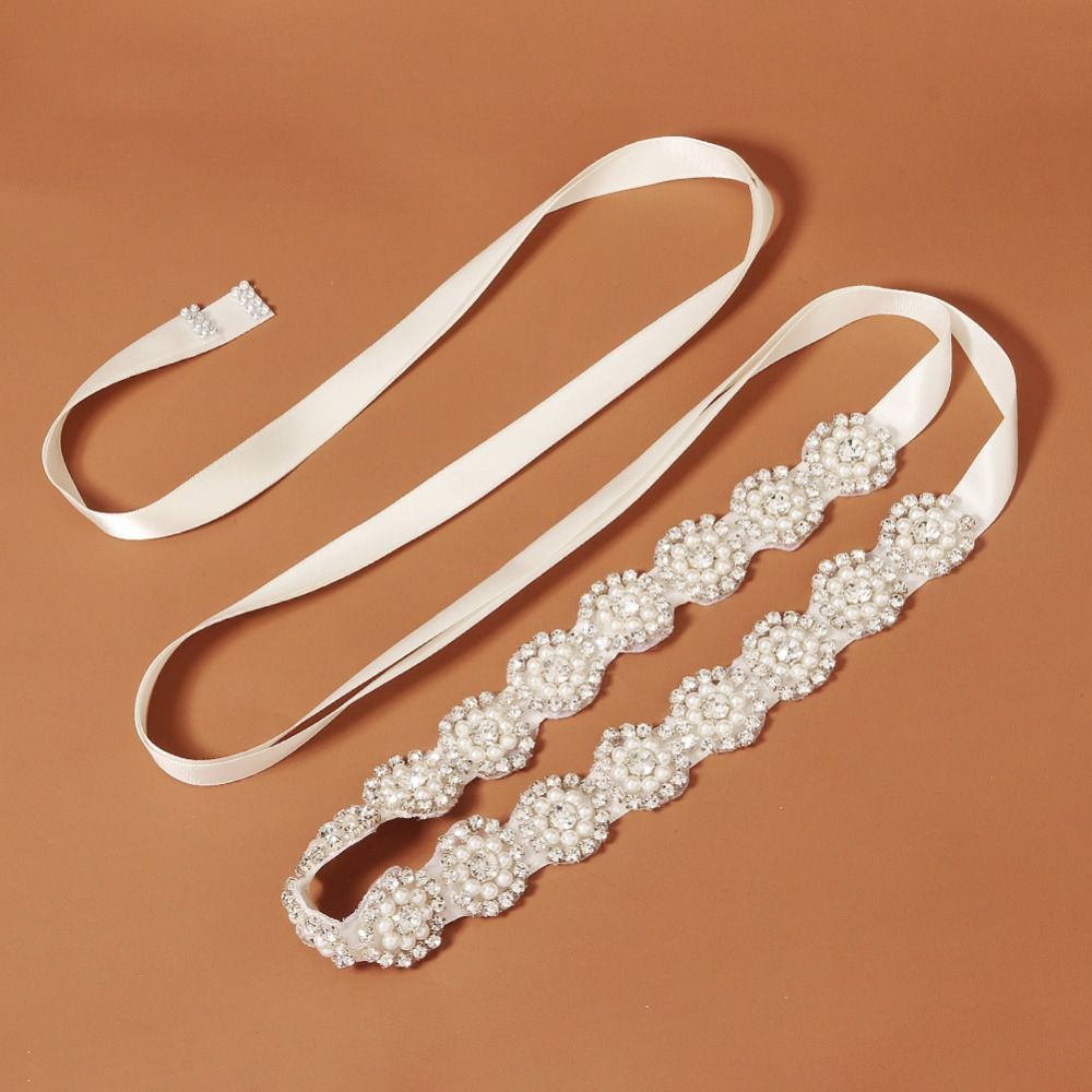 Fashion Luxury Crystal Pearls  – Bridal Sash Ribbon recenzja i cena