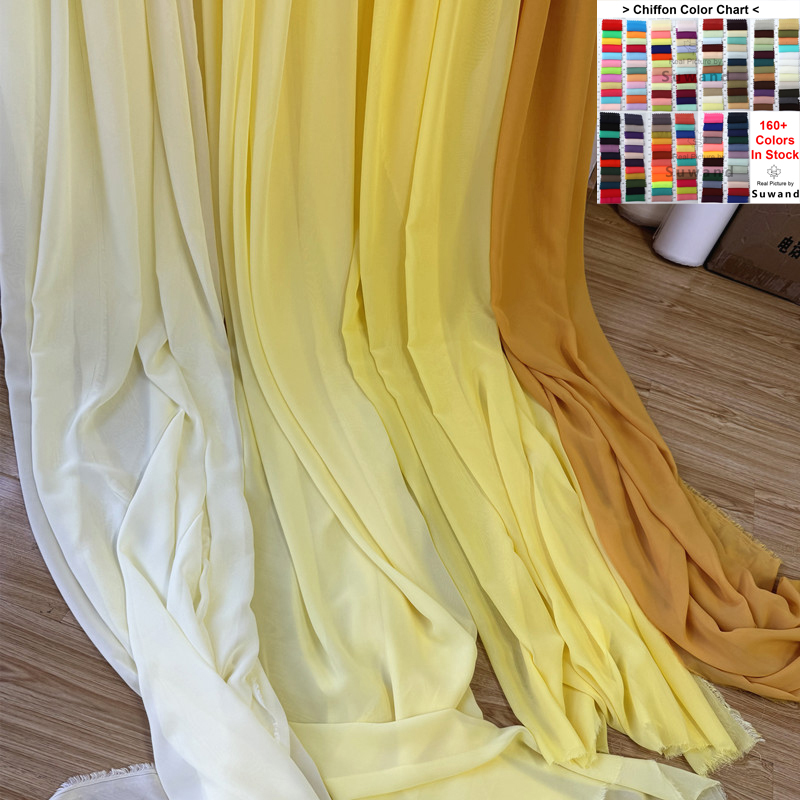 Yellow Orange Chiffon Fabric B – Wedding Backdrop Curtain recenzja i cena