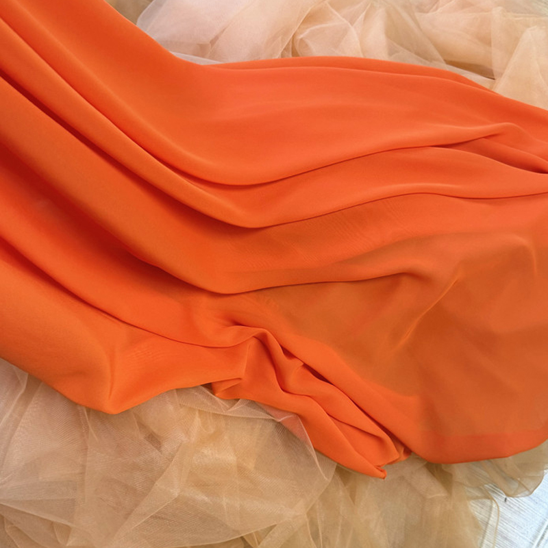 Yellow Orange Chiffon Fabric B – Wedding Backdrop Curtain recenzja i cena