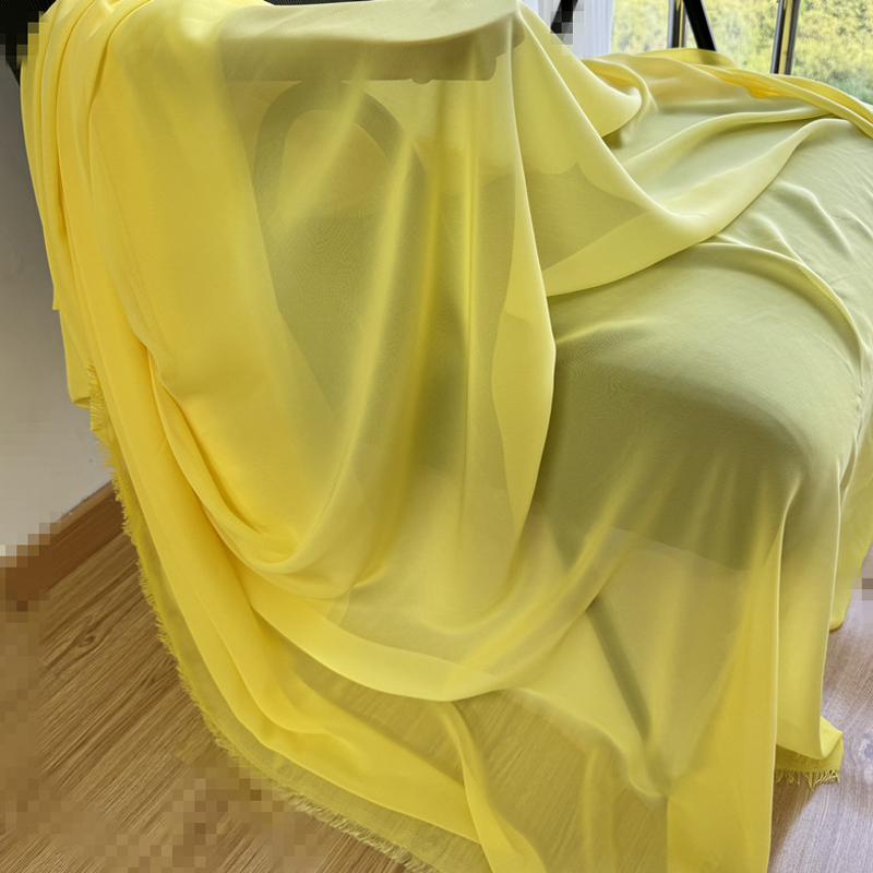 Yellow Orange Chiffon Fabric B – Wedding Backdrop Curtain recenzja i cena