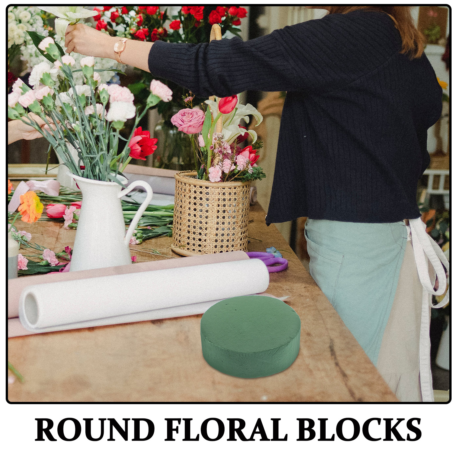 6Pcs Round Floral Foam 4.5 Inc – Wedding Support recenzja i cena