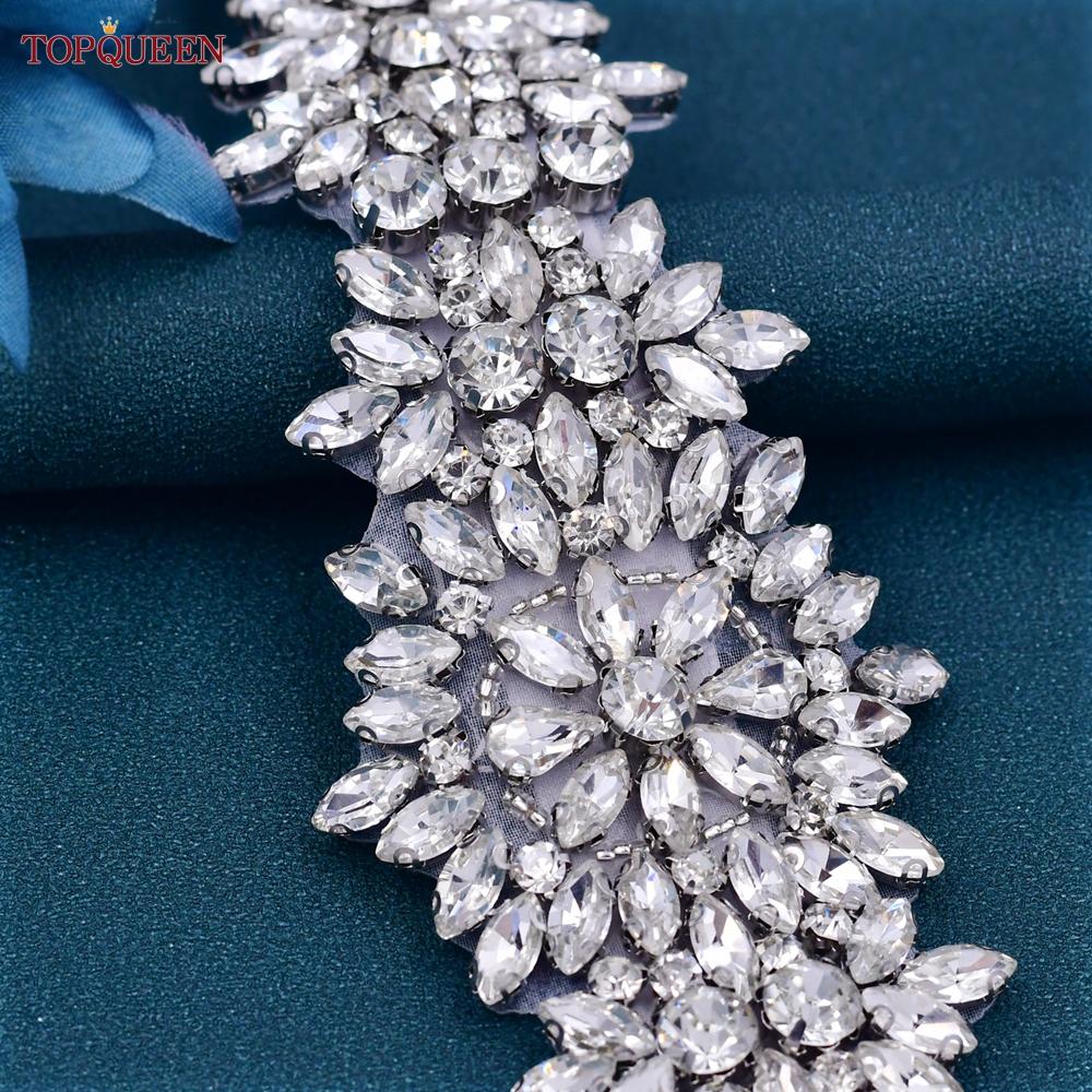 TOPQUEEN S319 Rhinestones Wedd – Bridal Sash Ribbon recenzja i cena