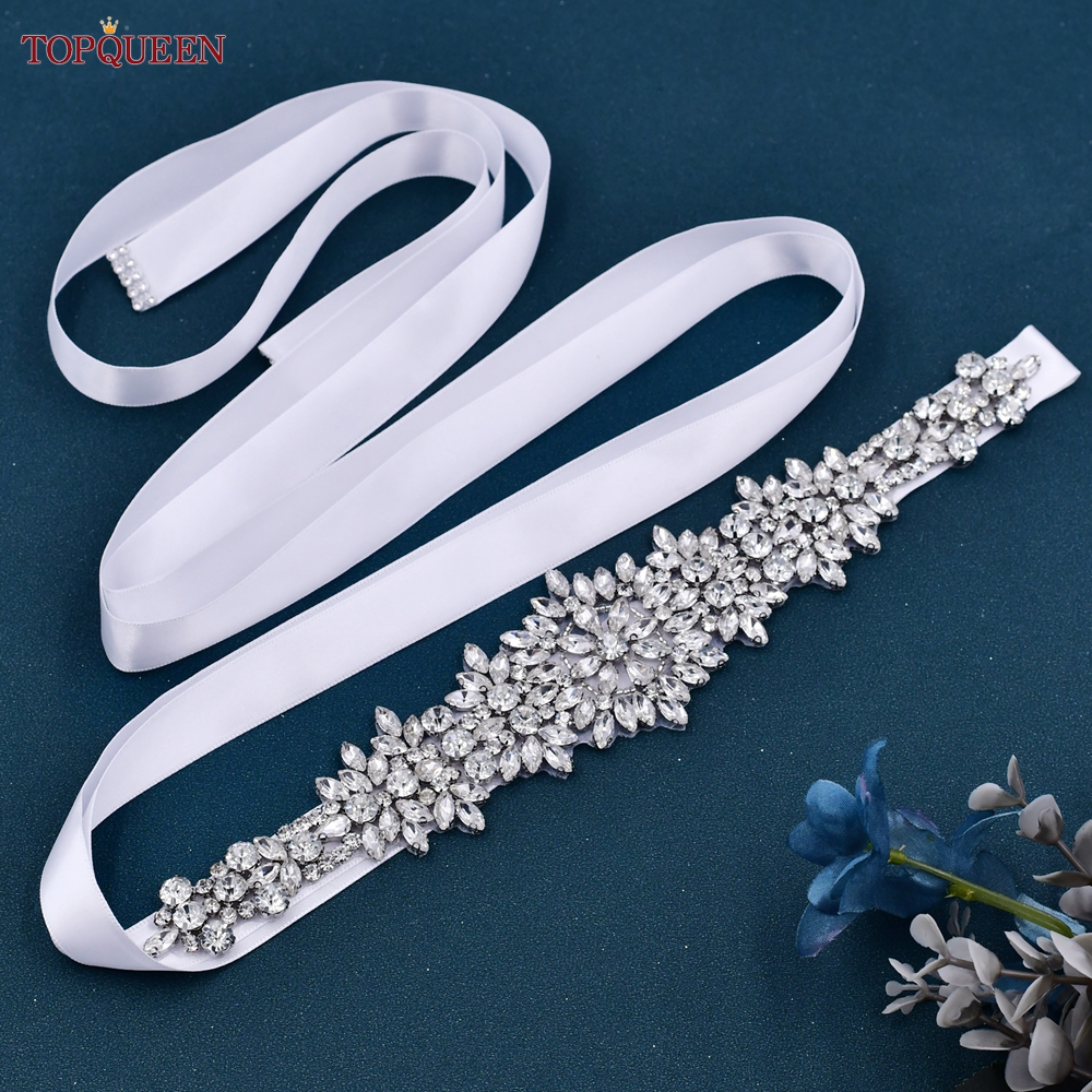 TOPQUEEN S319 Rhinestones Wedd – Bridal Sash Ribbon recenzja i cena