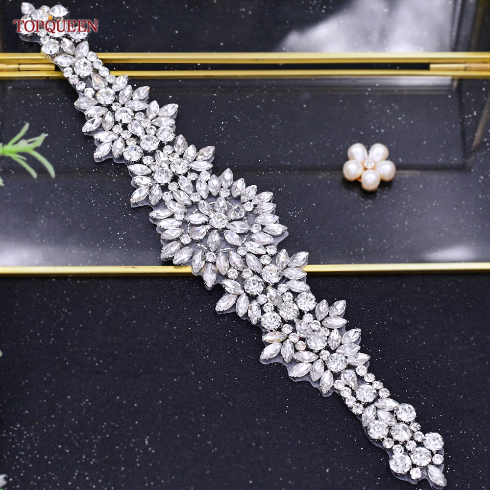 TOPQUEEN S319 Rhinestones Wedd – Bridal Sash Ribbon recenzja i cena