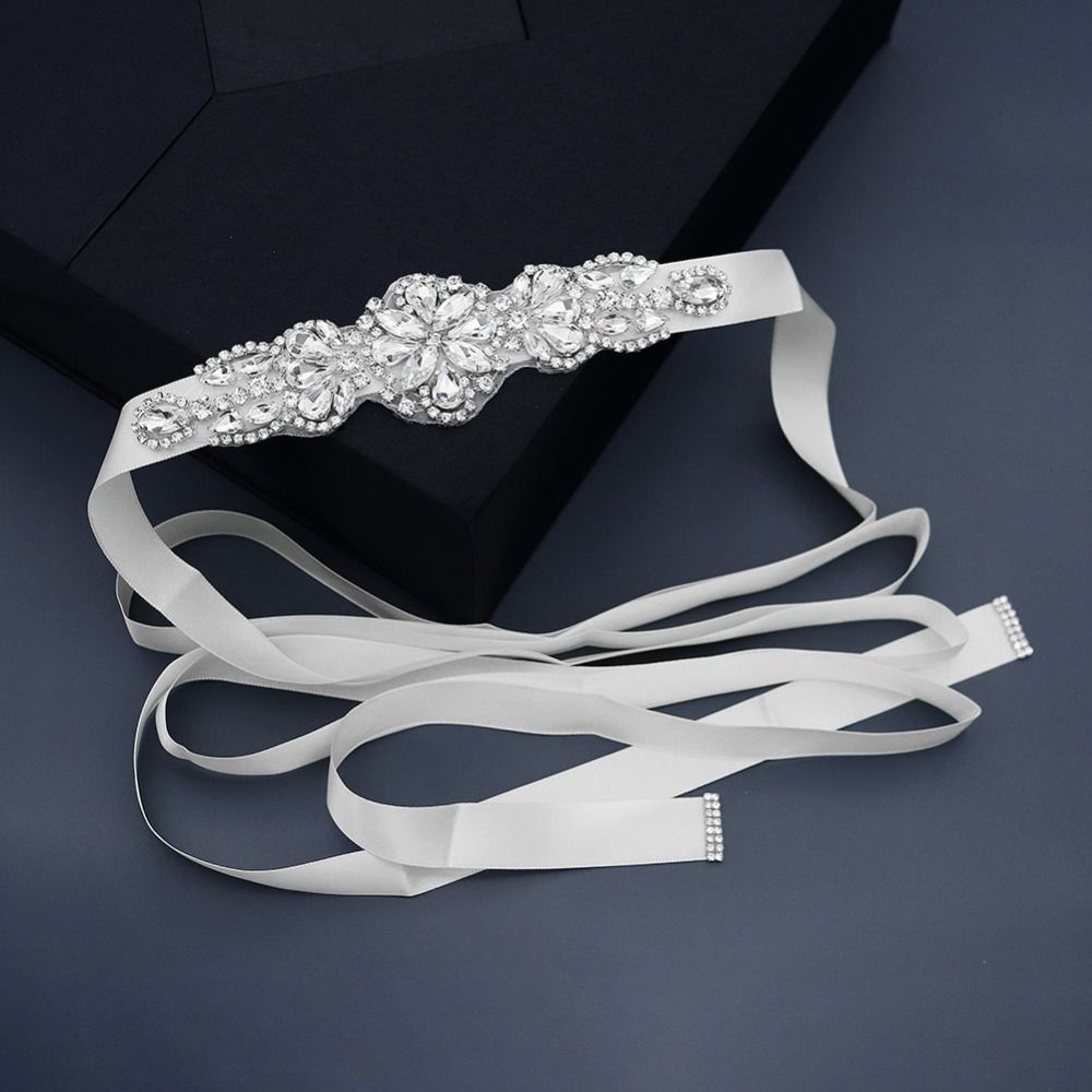 Sweet Silver Wedding Rhineston – Bridal Sash Ribbon recenzja i cena