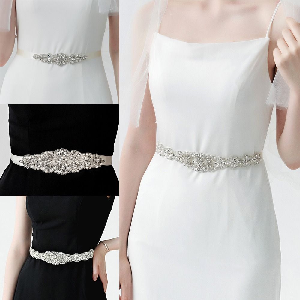 Sweet Silver Wedding Rhineston – Bridal Sash Ribbon recenzja i cena