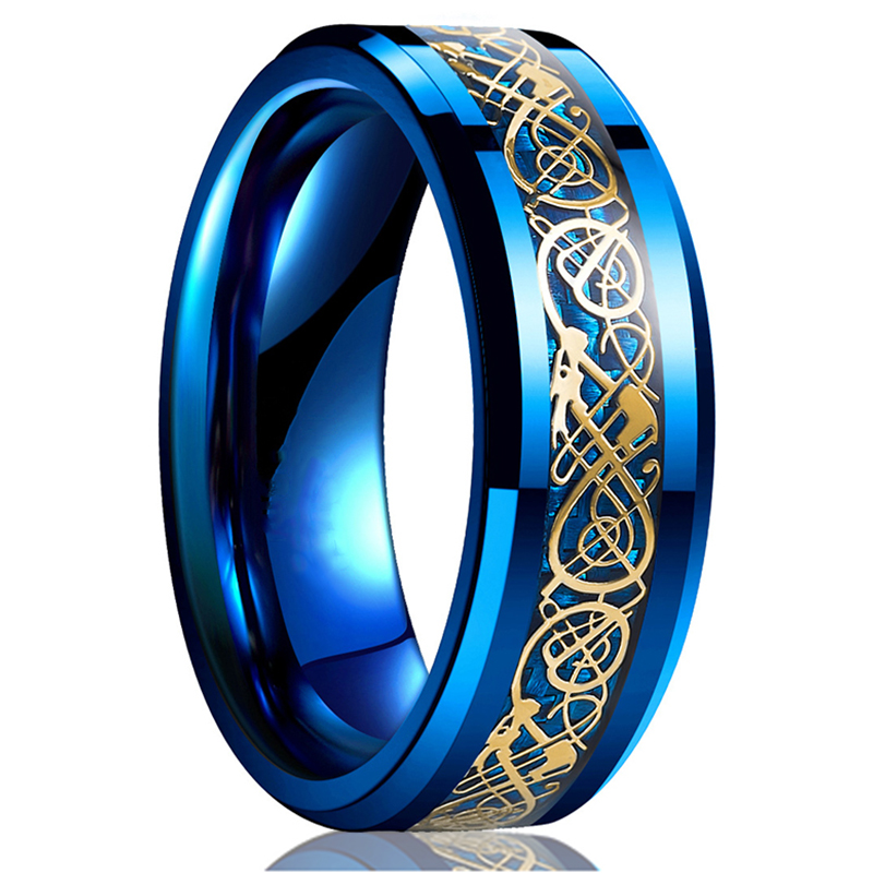 Fashion 8mm Men's Stainless St – Wedding Zone recenzja i cena