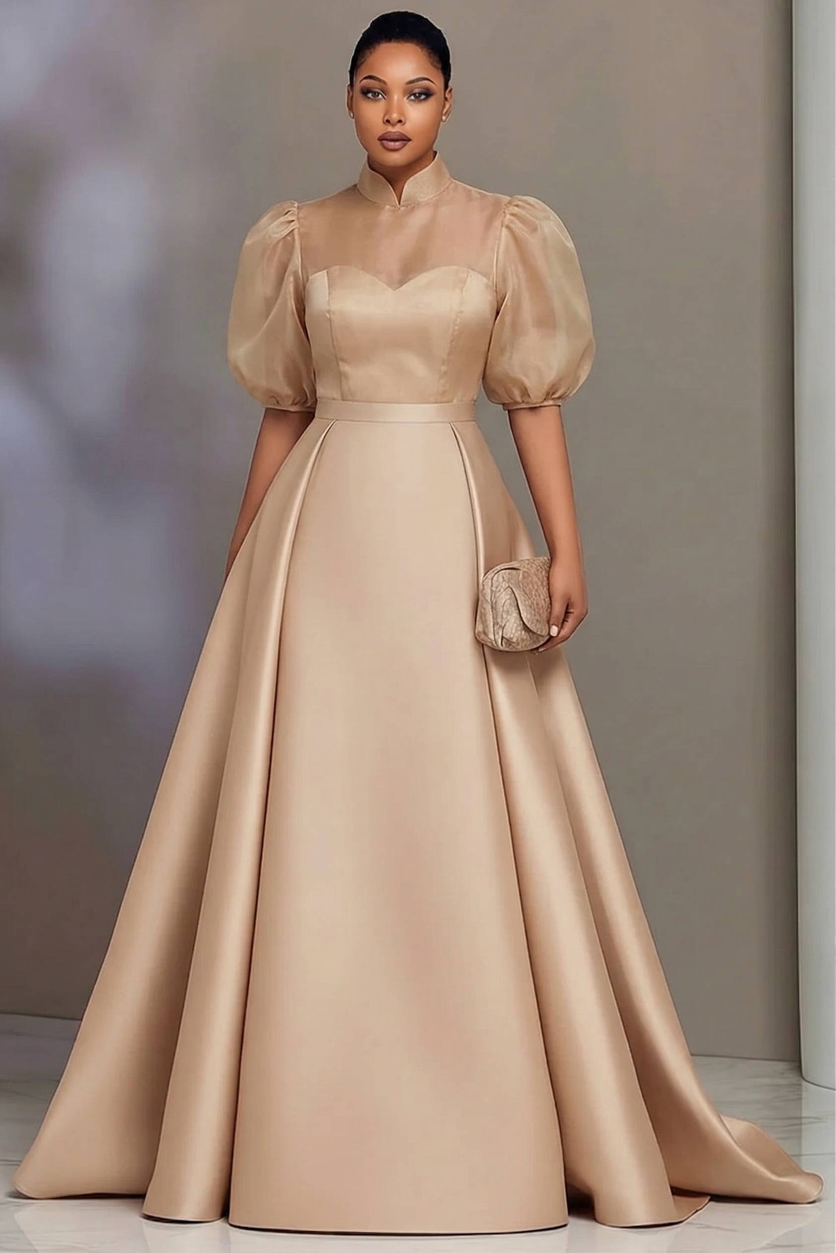 Plus Size Elegant Satin Prom D – Wedding Support recenzja i cena