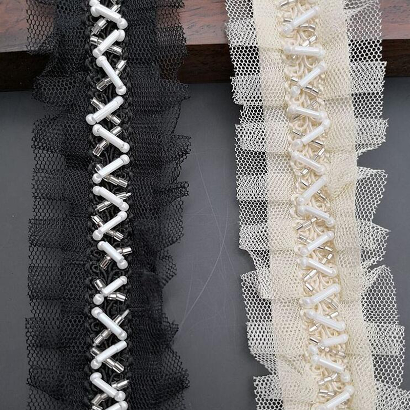 1 yard 1.5cm Ivory Pearl Beade – Bridal Sash Ribbon recenzja i cena