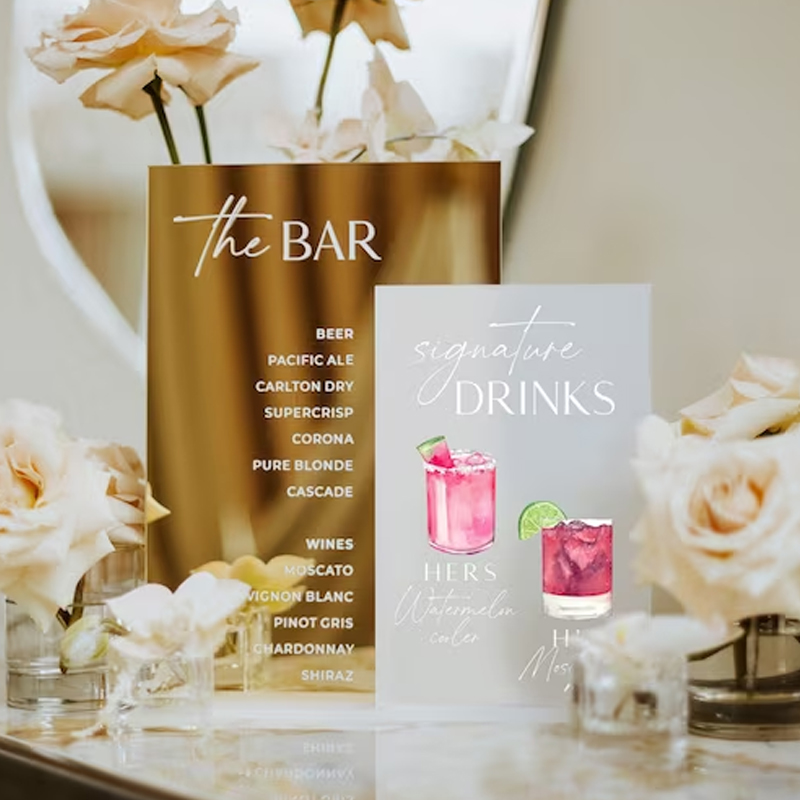 Signature Drink Sign,His and H – Table Number Gold recenzja i cena