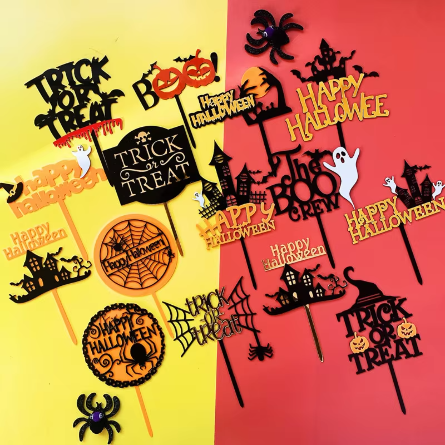 Happy Halloween Acrylic Cake T – Wedding Supply Factory recenzja i cena