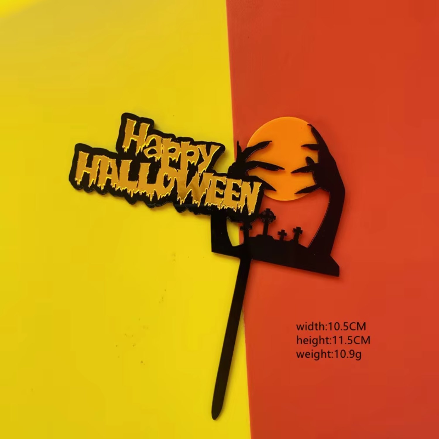 Happy Halloween Acrylic Cake T – Wedding Supply Factory recenzja i cena