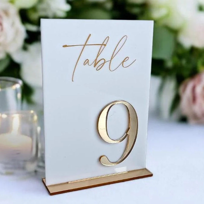 Wedding Table Numbers for Cere – Table Number Gold recenzja i cena