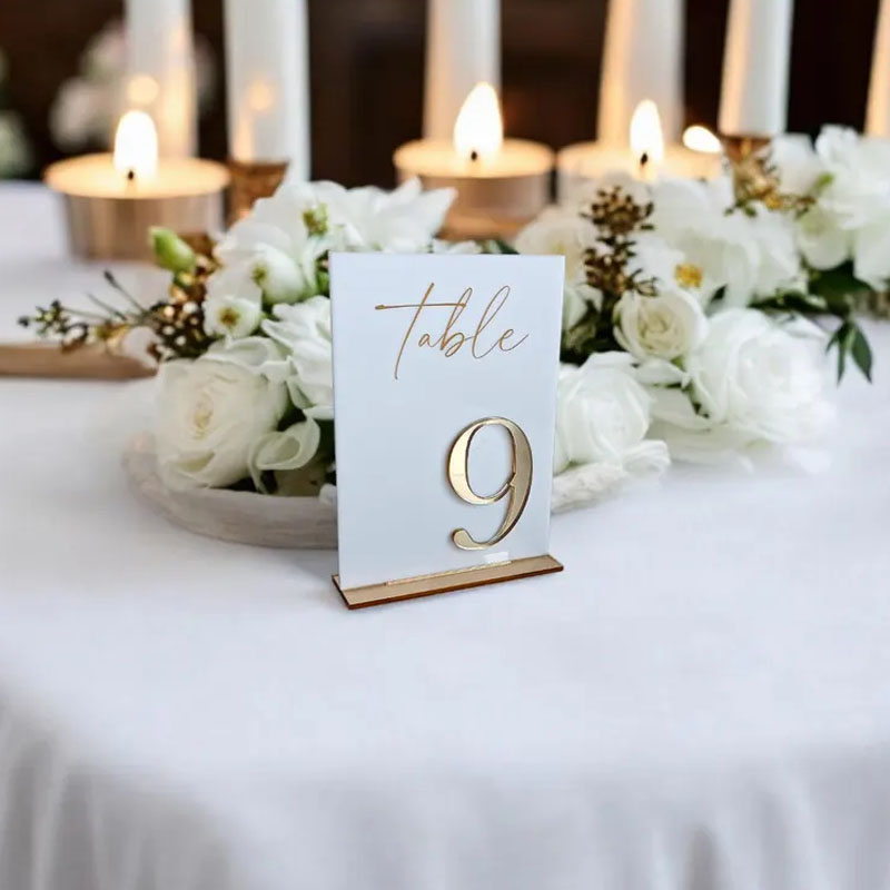 Wedding Table Numbers for Cere – Table Number Gold recenzja i cena
