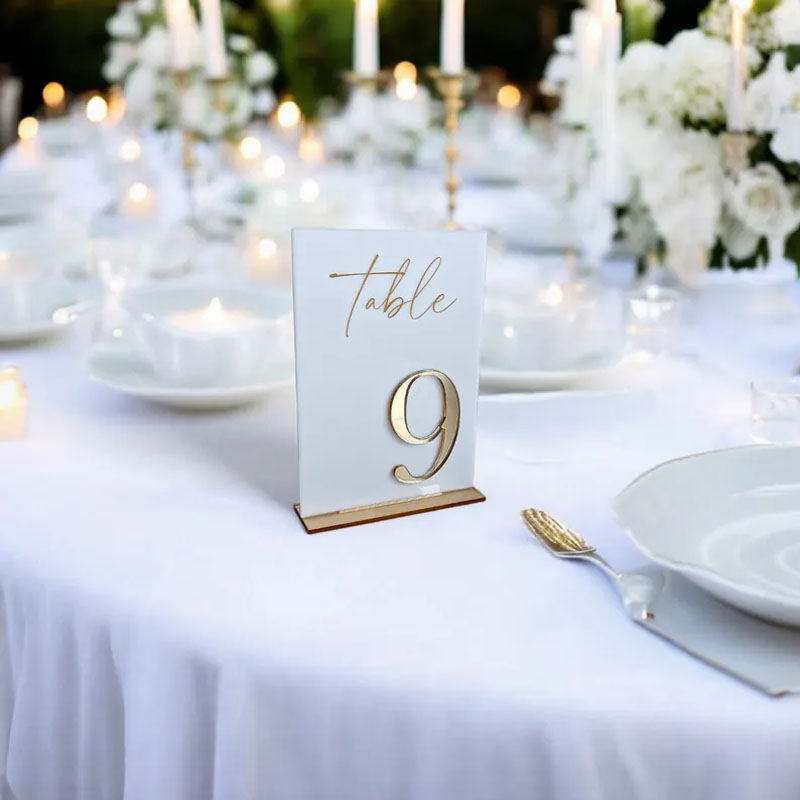 Wedding Table Numbers for Cere – Table Number Gold recenzja i cena