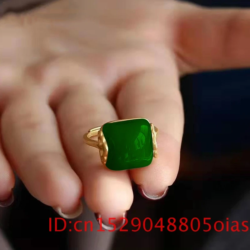 Natural Hetian Jade Ring Fashi – Wedding Zone recenzja i cena