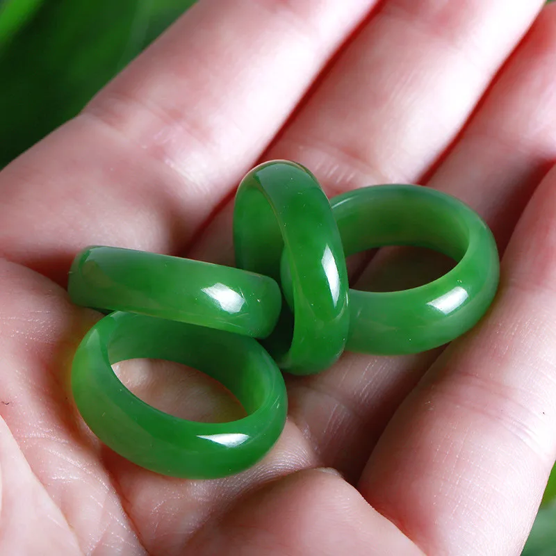Natural Green Hetian Jade Ring – Wedding Zone recenzja i cena